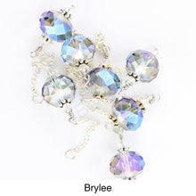 Load image into Gallery viewer, iBella® Scarf slide jewelry set extra crystal titled Brylee - view showing several of the crystals laying. iBella® Scarf Slides and scarf slide sets, jewelry sets.