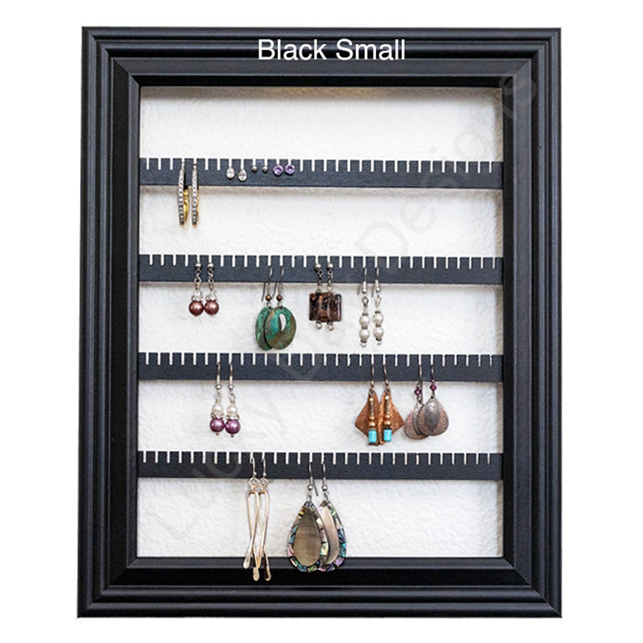 Framed Earring Holder - Wall-mounted - Small Black – Lucky Day Designs,  iOrganize®, iBella®