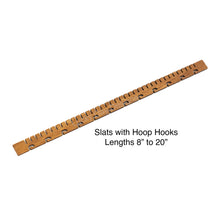 Load image into Gallery viewer, Earring Holder Slat 12 inch Slots plus Hoop Hooks White