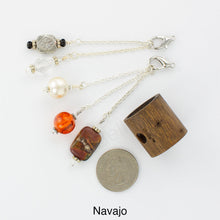 Load image into Gallery viewer, iBella® scarf slide jewelry set named Navajo - shown laying next to a quarter. iBella® Scarf Slides and scarf slide sets, jewelry sets.