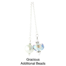 Load image into Gallery viewer, iBella® scarf slide jewelry set named Gracious - view of the additional two beads with this set. iBella® Scarf Slides and scarf slide sets, jewelry sets.