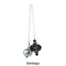 Load image into Gallery viewer, iBella® scarf slide jewelry set named Santiago - view of 2 of the beads. iBella® Scarf Slides and scarf slide sets, jewelry sets.