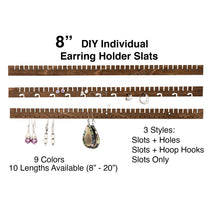 Load image into Gallery viewer, Earring Holder Organizer Slat iOrganize®, 8-inch