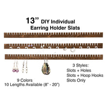 Load image into Gallery viewer, Earring Holder Organizer Slat iOrganize®, 13-inch