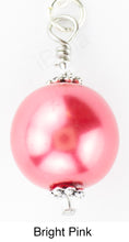 Load image into Gallery viewer, Scarf Slide Jewelry Set Extra Bead - iBella® - Pearl - Bright Pink
