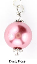 Load image into Gallery viewer, Scarf Slide Jewelry Set Extra Bead - iBella® - Pearl - Dusty Rose
