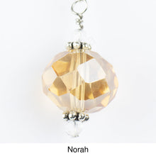 Load image into Gallery viewer, iBella® Scarf slide jewelry set extra crystal titled Norah - view showing a closeup of the crystal.  iBella® Scarf Slides and scarf slide sets, jewelry sets.
