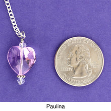 Load image into Gallery viewer, iBella® Scarf slide jewelry set extra crystal titled Paulina - view showing the crystal laying next to a quarter.  iBella® Scarf Slides and scarf slide sets, jewelry sets.
