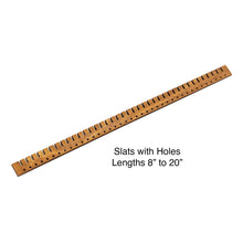 Load image into Gallery viewer, Earring Holder Slat 17 inch Slots plus Holes White
