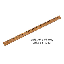 Load image into Gallery viewer, Earring Holder Slat 17 inch Slots Only White
