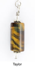Load image into Gallery viewer, Scarf slide jewelry set extra pendant titled Taylor - view showing a closeup of the pendant.  iBella® Scarf Slides and scarf slide sets, jewelry sets.

