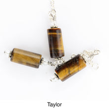 Load image into Gallery viewer, Scarf slide jewelry set extra pendant titled Taylor - view showing several of the pendants showing the variations that can occur in this type of gemstone.    iBella® Scarf Slides and scarf slide sets, jewelry sets.
