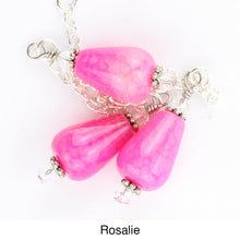 Load image into Gallery viewer, Scarf slide jewelry set extra pendant titled Rosalie - view showing several of the pendants showing the variations that can occur in this type of gemstone.    iBella® Scarf Slides and scarf slide sets, jewelry sets.
