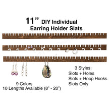Load image into Gallery viewer, Earring Holder Organizer Slat iOrganize®, 11-inch

