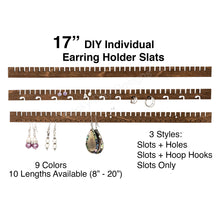 Load image into Gallery viewer, Earring Holder Organizer Slat iOrganize®, 17-inch
