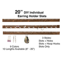 Load image into Gallery viewer, Earring Holder Organizer Slat iOrganize®, 20-inch
